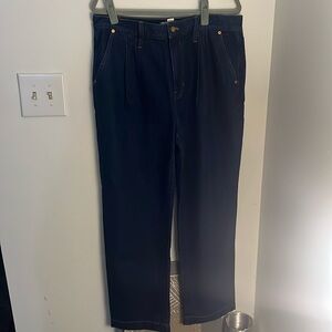Madewell Baggy Straight Jean (pleated)